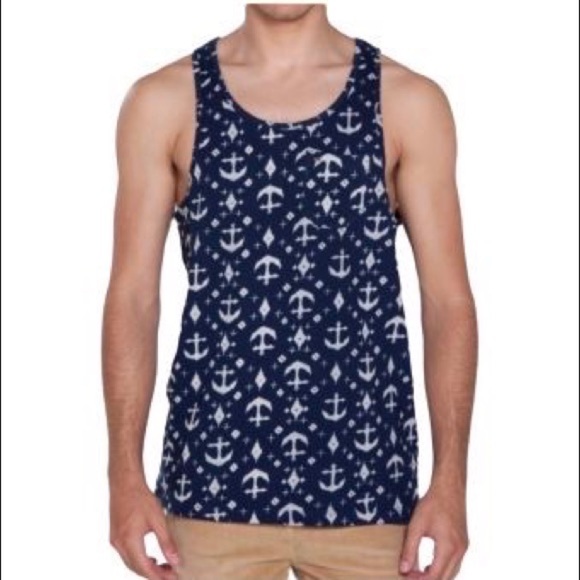 OBEY PROPAGANDA Anchor Print Tank Top Sz M - Picture 1 of 8